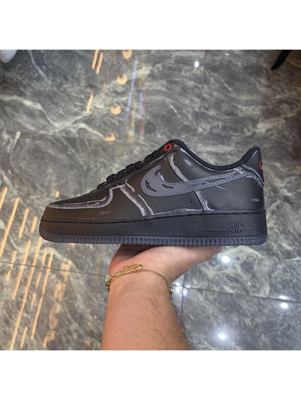 Nike Air Force 1 Low Scream Ghostface Black (IZ1207-010) Men's Size 12